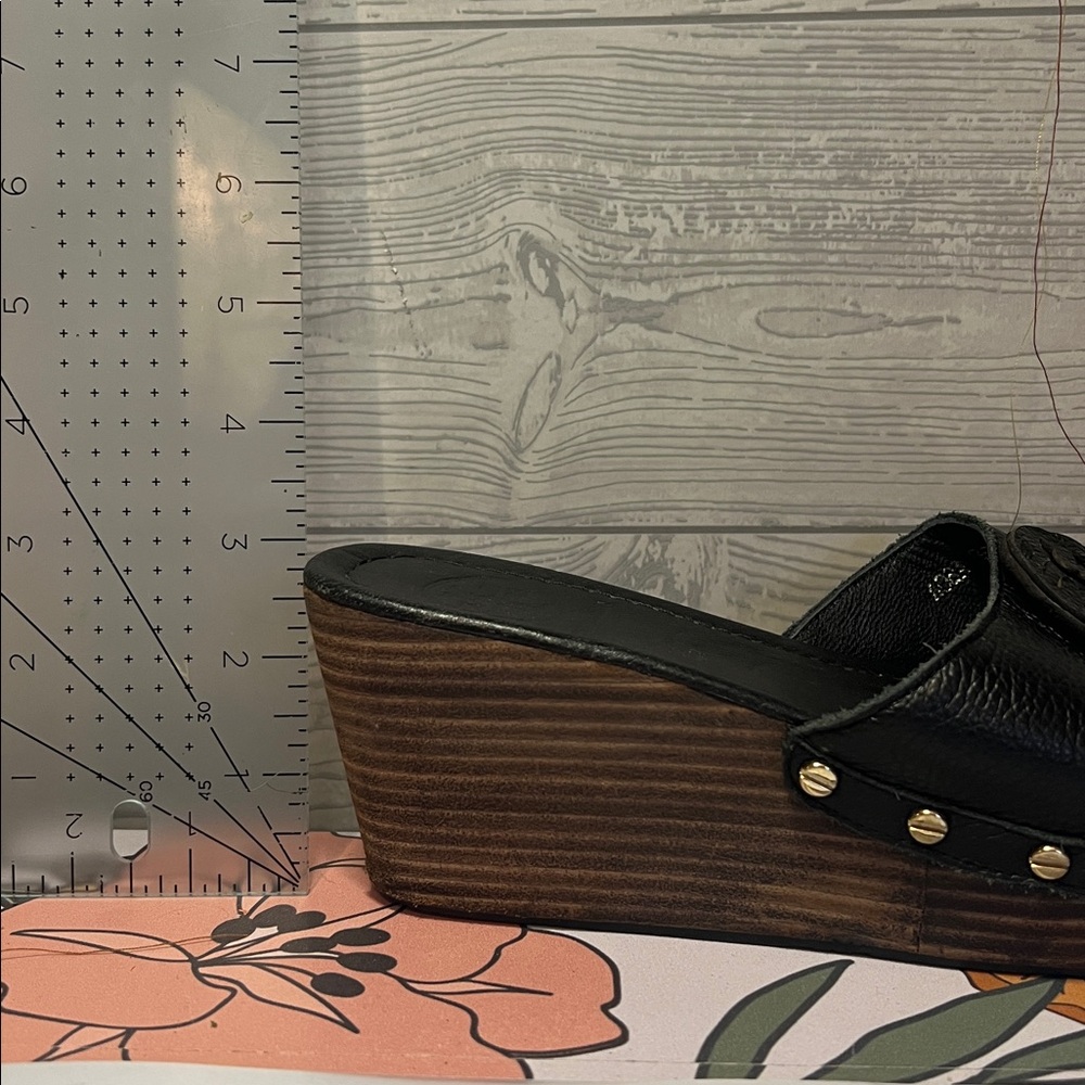 Tory Burch Black Slide Sandals - Picture 6 of 6